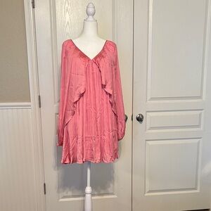 Elegant Pink Mini Dress